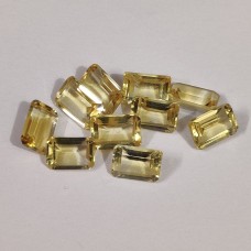 Citrine 6x4mm rectangle facet 0.54 cts